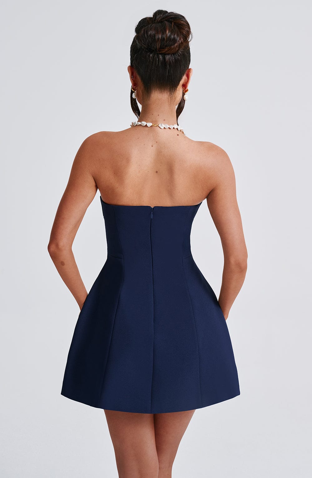 Asha Mini Dress in Navy