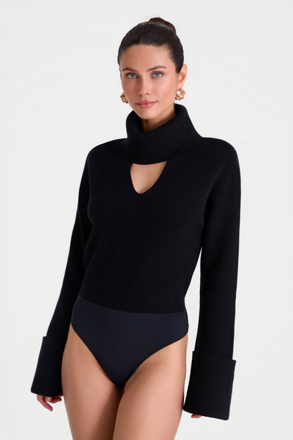 AMBER BLACK BODYSUIT