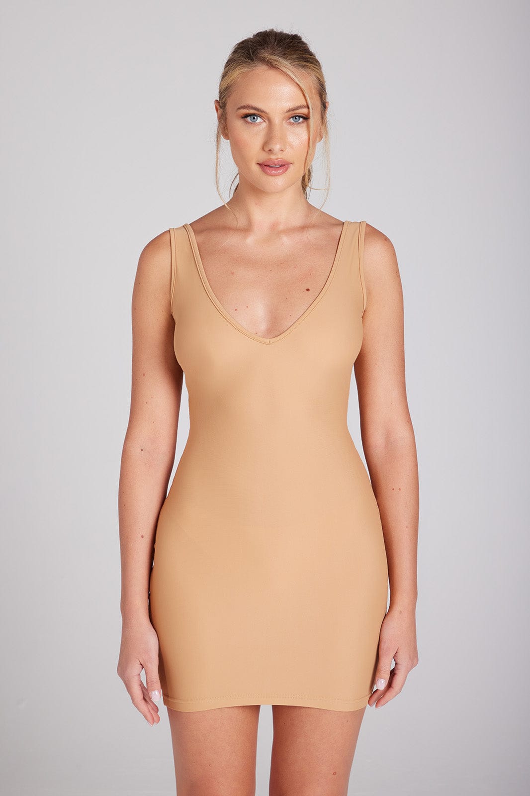 Straight Dark Nude Slip