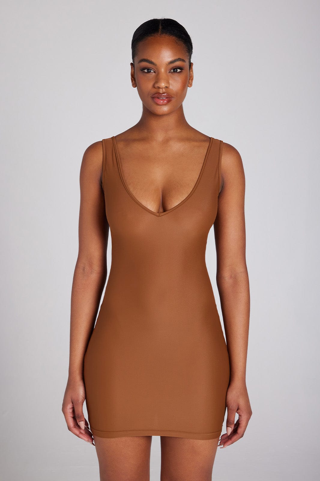 Straight Dark Nude Slip