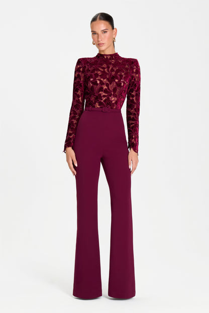 Eleanor Burgundy Jumpsuit