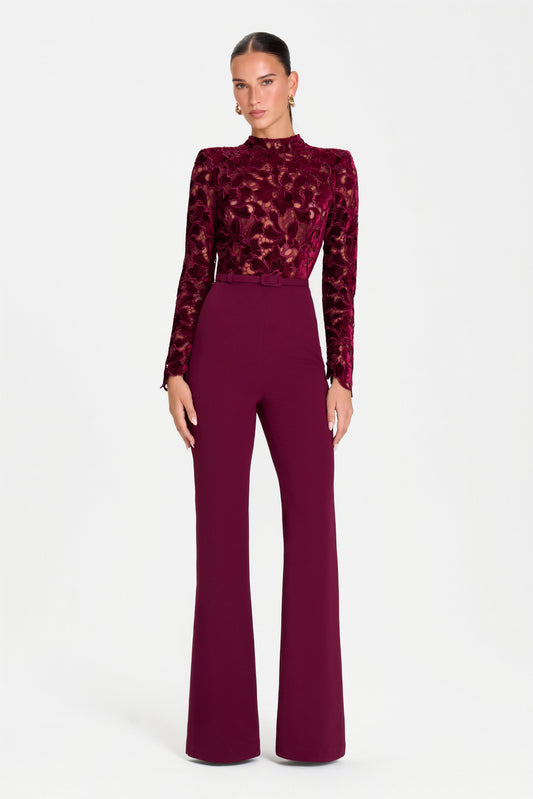 Eleanor Burgundy Jumpsuit