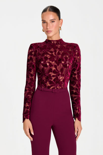 Eleanor Burgundy Jumpsuit