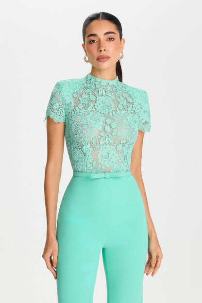 HATTIE MINT JUMPSUIT