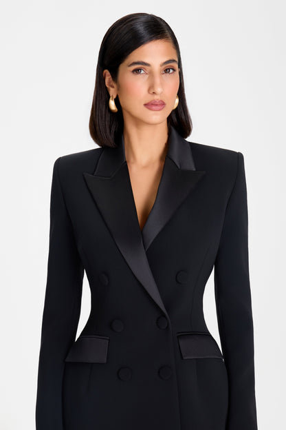 Monica Black Blazer Dress
