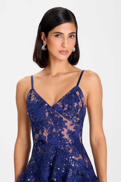 SAFFRON NAVY DRESS