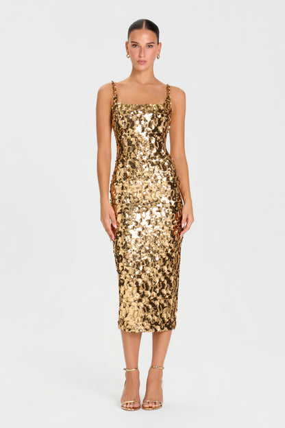 TAMARA GOLD DRESS