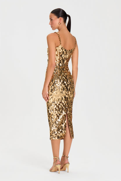 TAMARA GOLD DRESS
