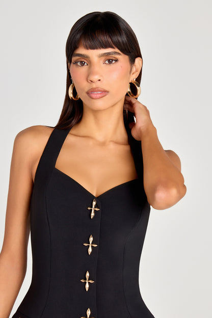 Zoe Black Waistcoat