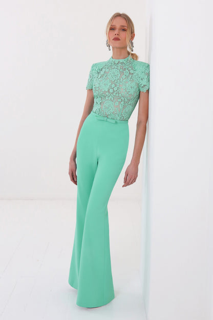 HATTIE MINT JUMPSUIT