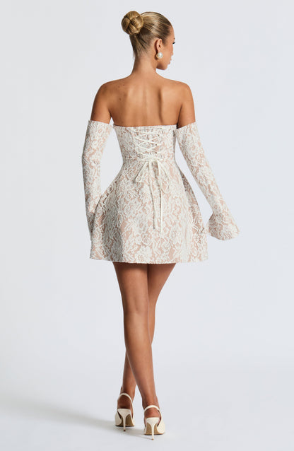 Sabine Mini Dress in Ivory
