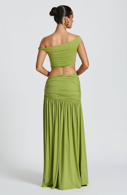 Sairina Maxi Skirt in Olive