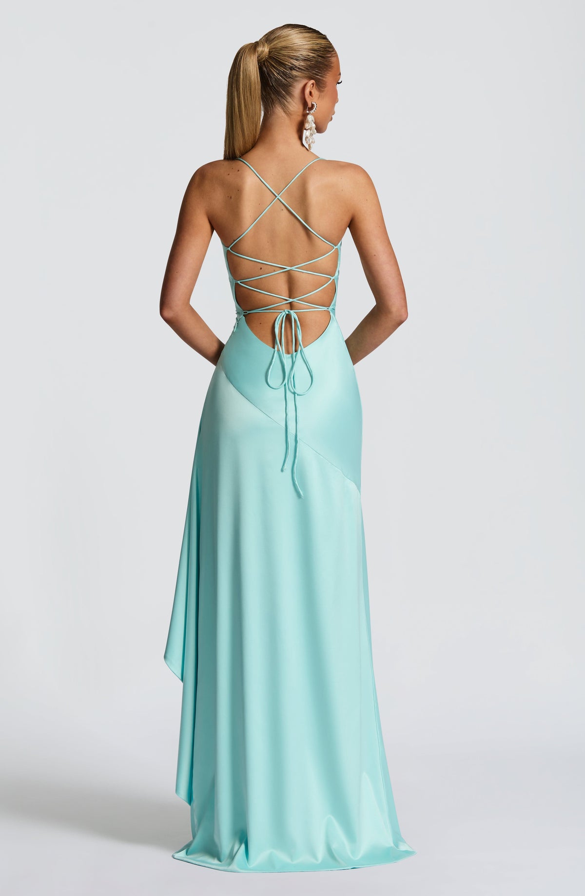 Samara Maxi Dress in Aqua