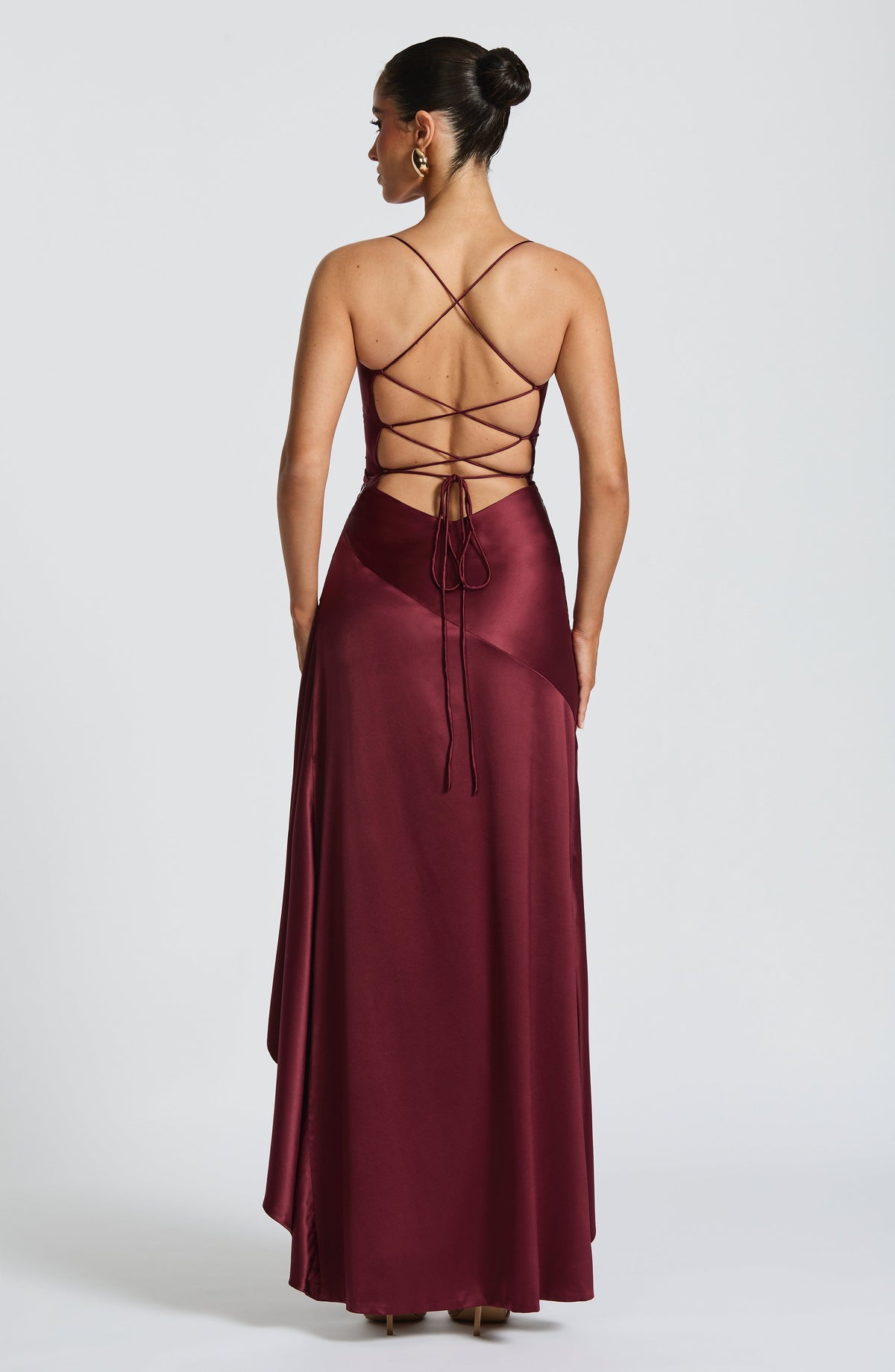 Samara Maxi Dress in Cherry Lacquer