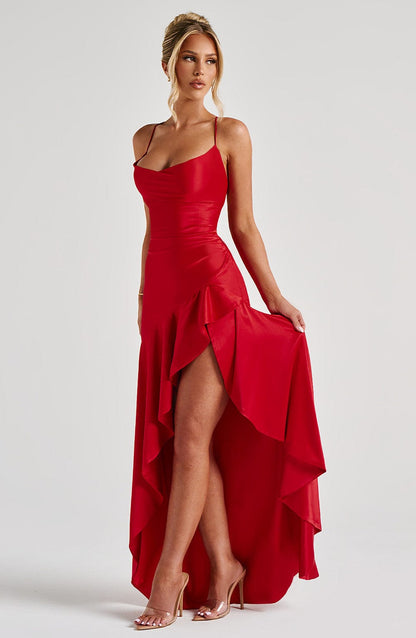 Samara Maxi Dress in Red