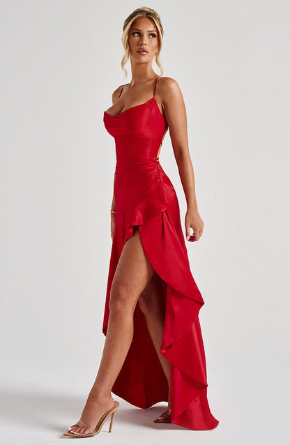 Samara Maxi Dress in Red