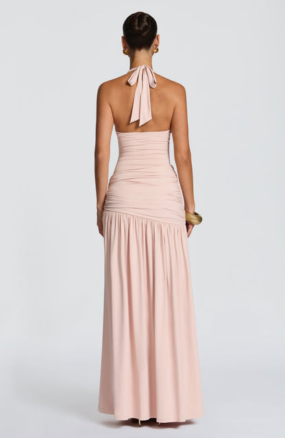 Sarai Maxi Skirt in Soft Blush