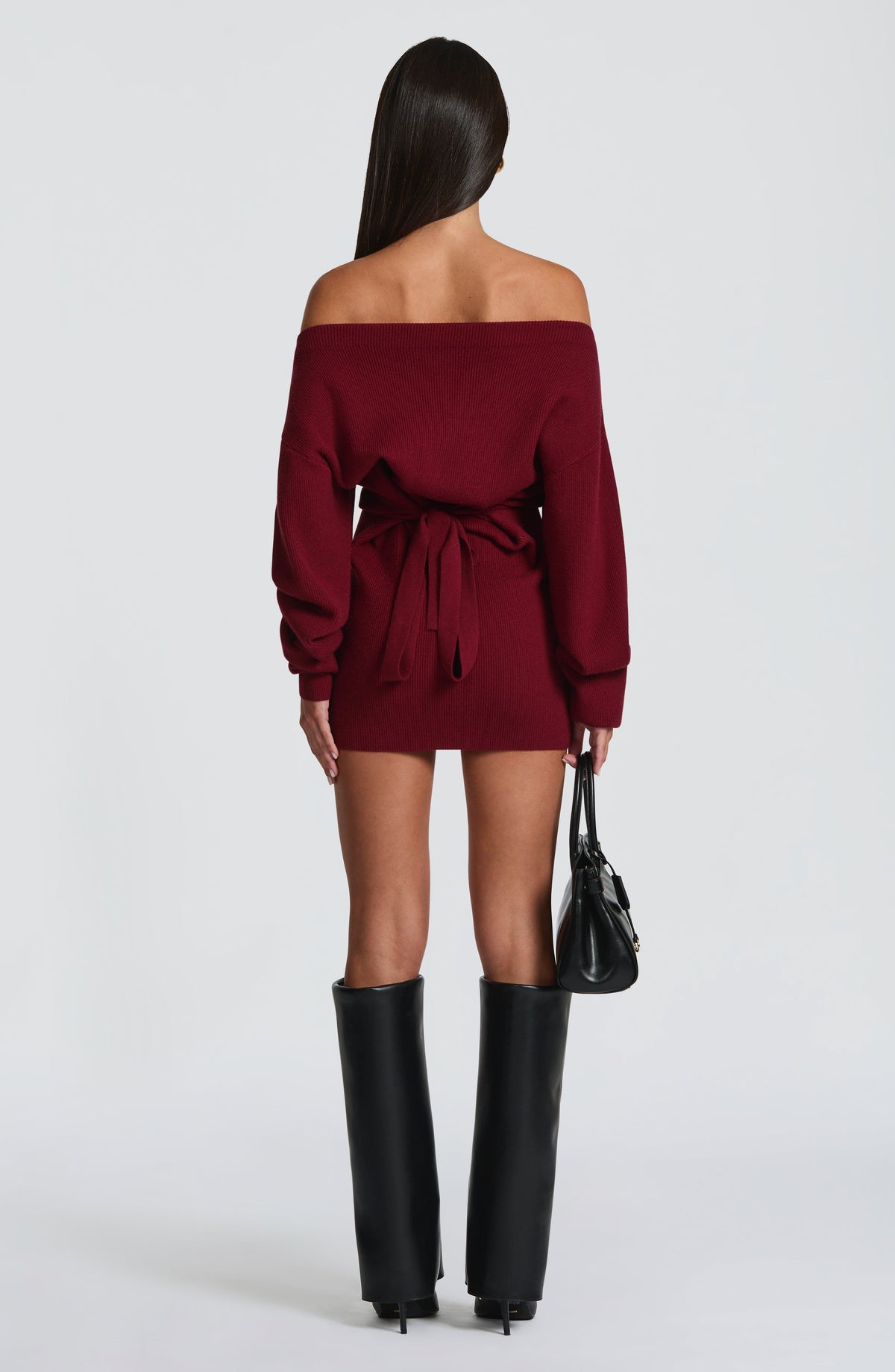 Sawyn Mini Dress in Burgundy