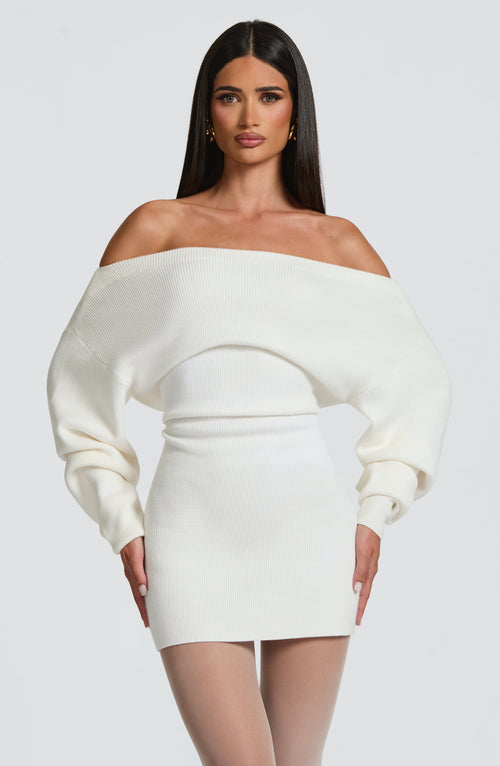 Sawyn Mini Dress in Ivory