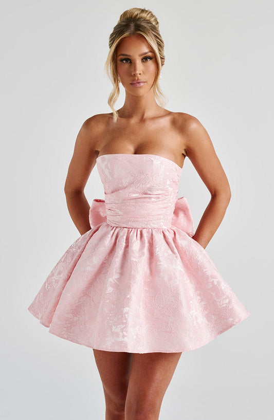 Selene Mini Dress in Blush