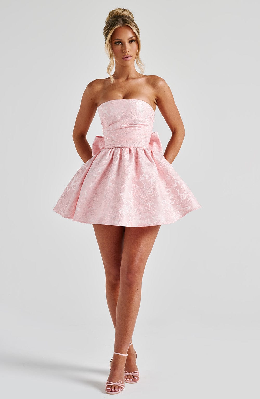 Selene Mini Dress in Blush