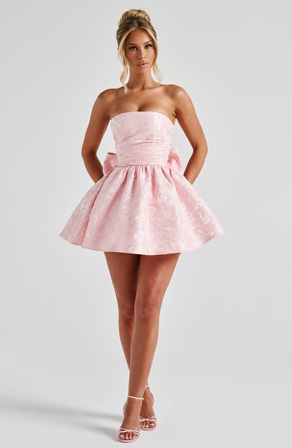 Selene Mini Dress in Blush