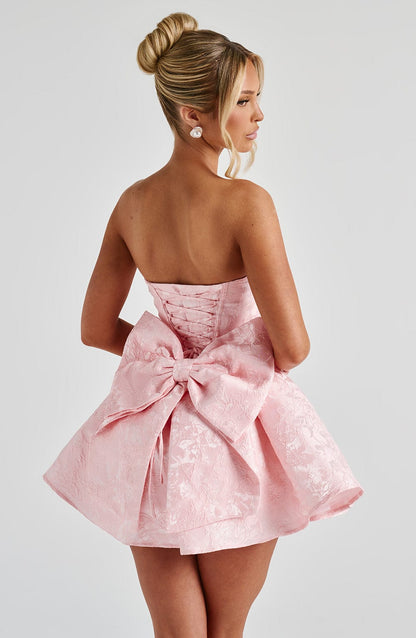 Selene Mini Dress in Blush