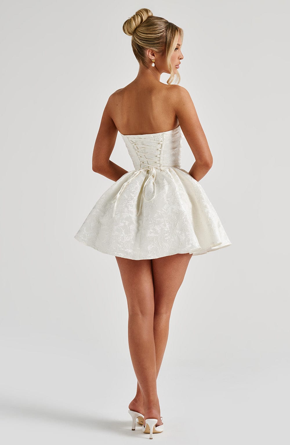 Selene Mini Dress in Ivory