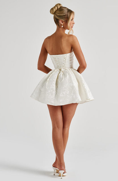 Selene Mini Dress in Ivory
