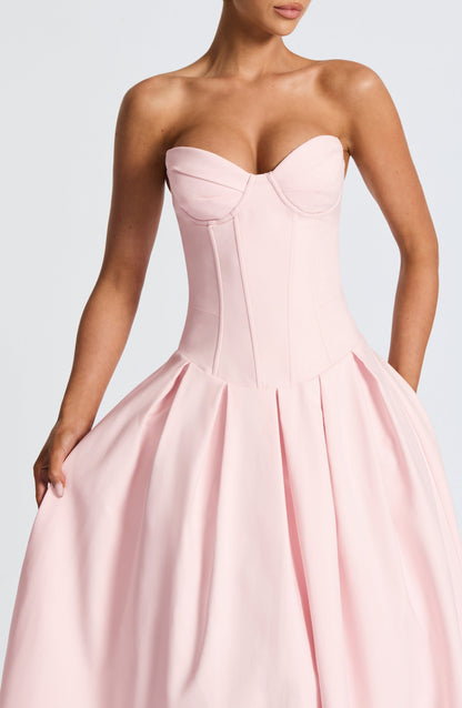 Selma Midi Dress in Blush