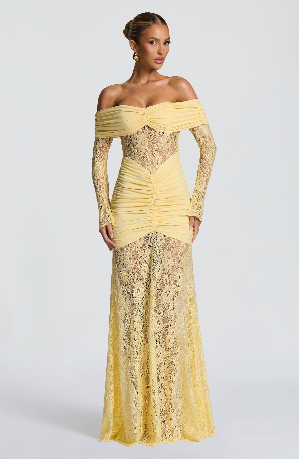 Solene Maxi Dress in Lemon
