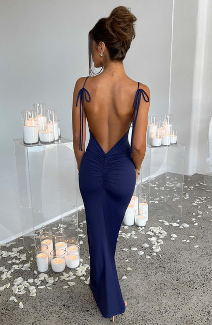 Sonya Maxi Dress in Navy
