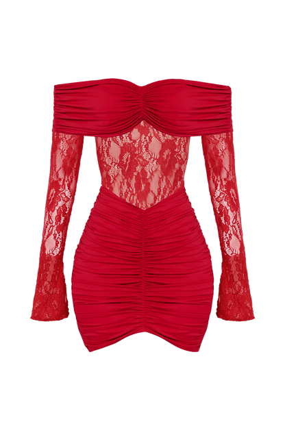 Sylvie Mini Dress in Red