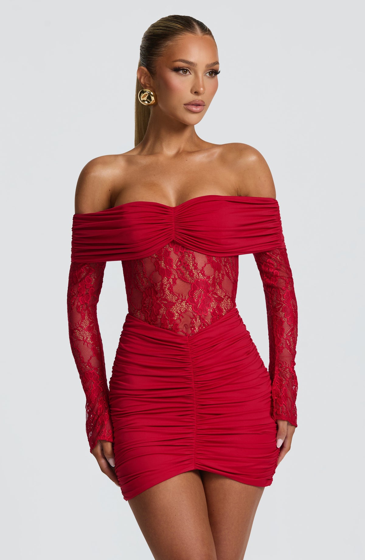 Sylvie Mini Dress in Red