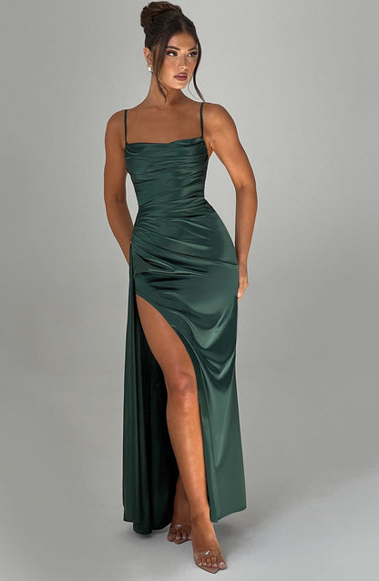 Wynne Maxi Dress in Emerald