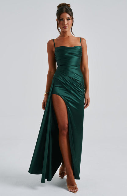 Wynne Maxi Dress in Emerald