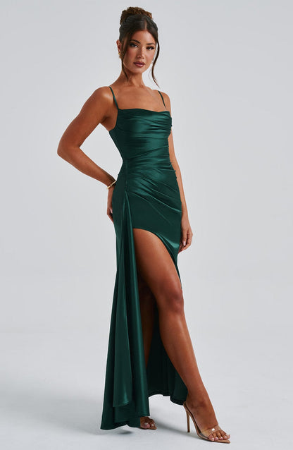Wynne Maxi Dress in Emerald