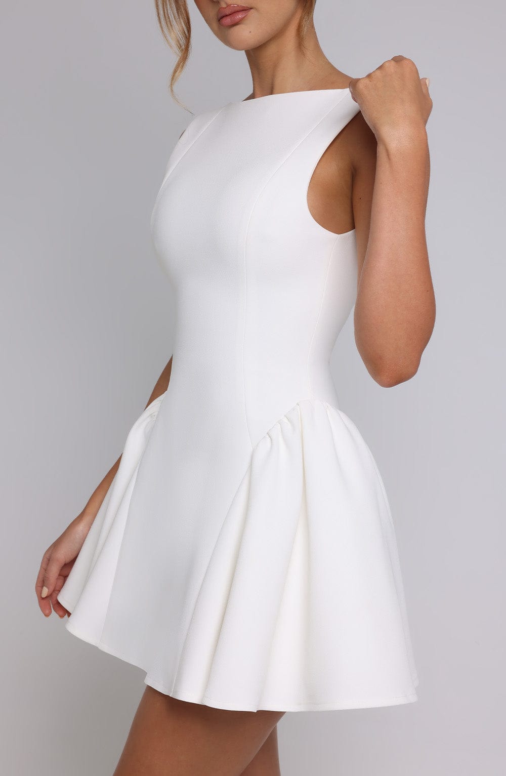 Yalena Mini Dress in Ivory