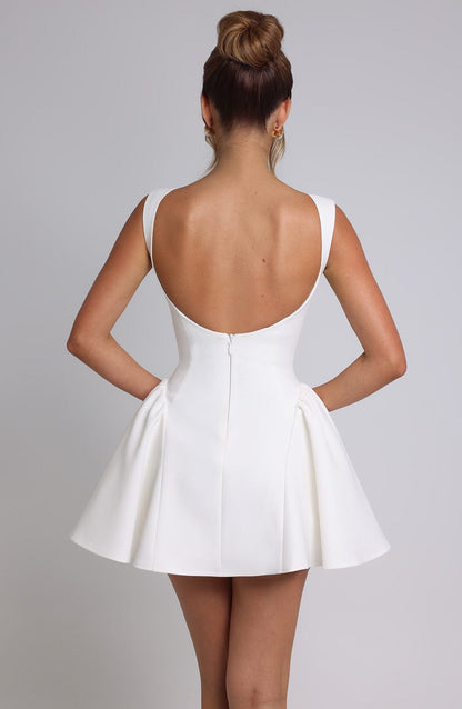 Yalena Mini Dress in Ivory