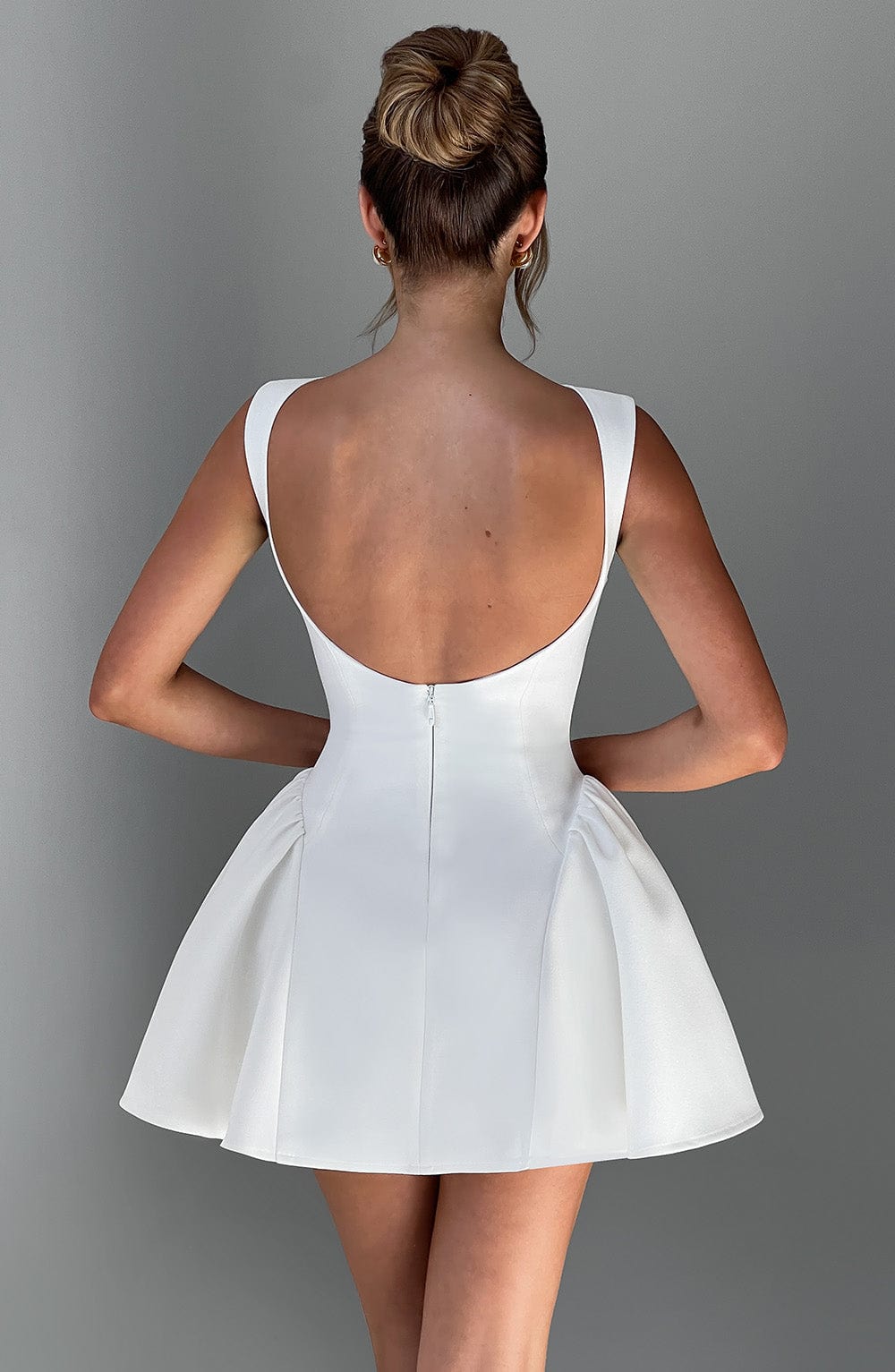 Yalena Mini Dress in Ivory