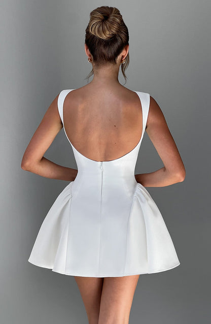 Yalena Mini Dress in Ivory