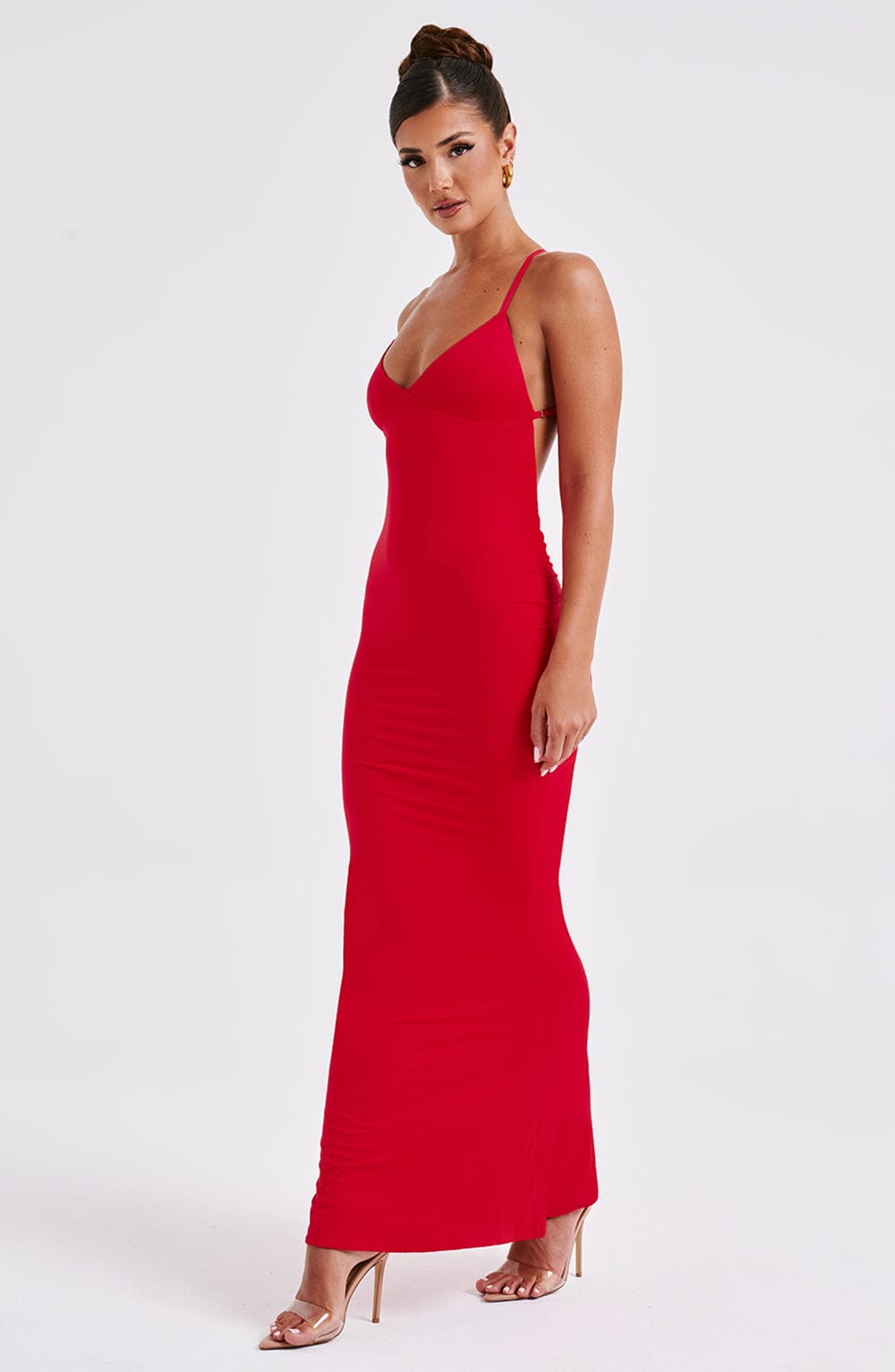 Zelina Maxi Dress in Red