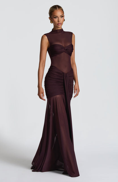 Adina Rose Top in Plum