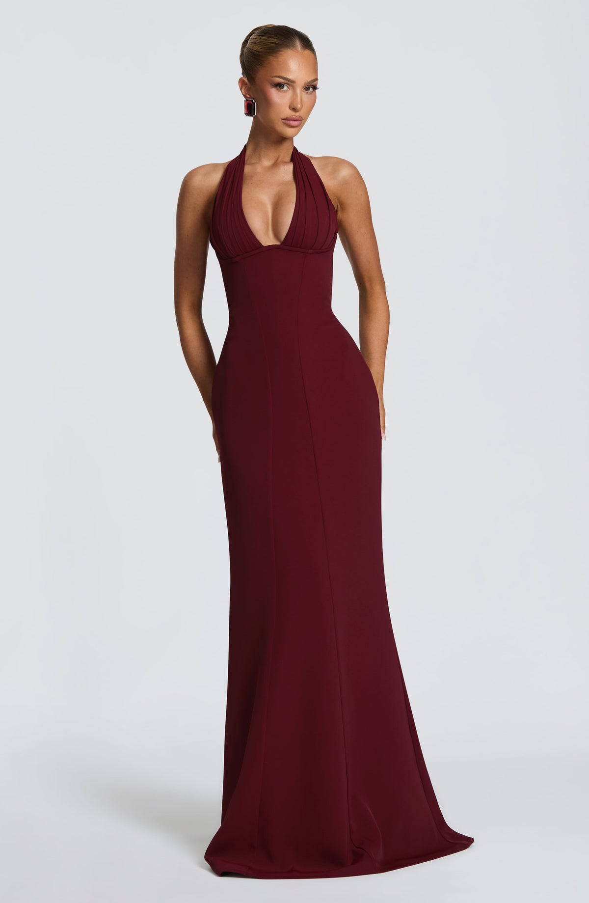 Adorabelle Maxi Dress in Cherry Lacquer