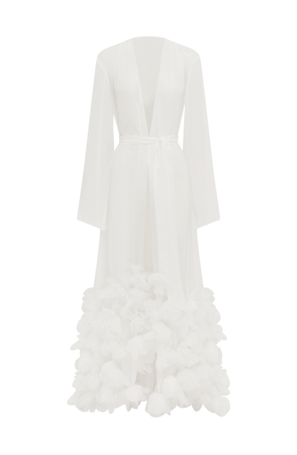 Amelia Dressing Gown in Ivory