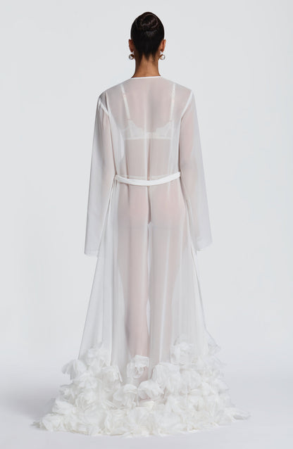 Amelia Dressing Gown in Ivory