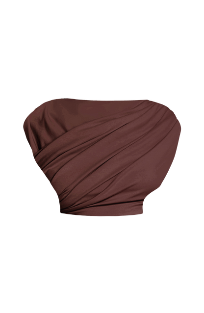 Amora Top in Plum Brown