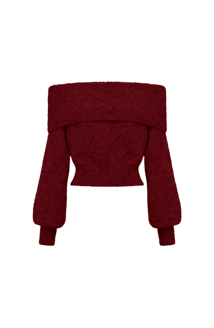 Andra Top in Burgundy