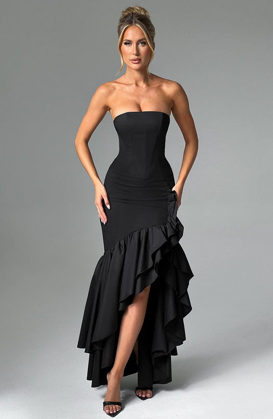 Angelique Maxi Dress in Black
