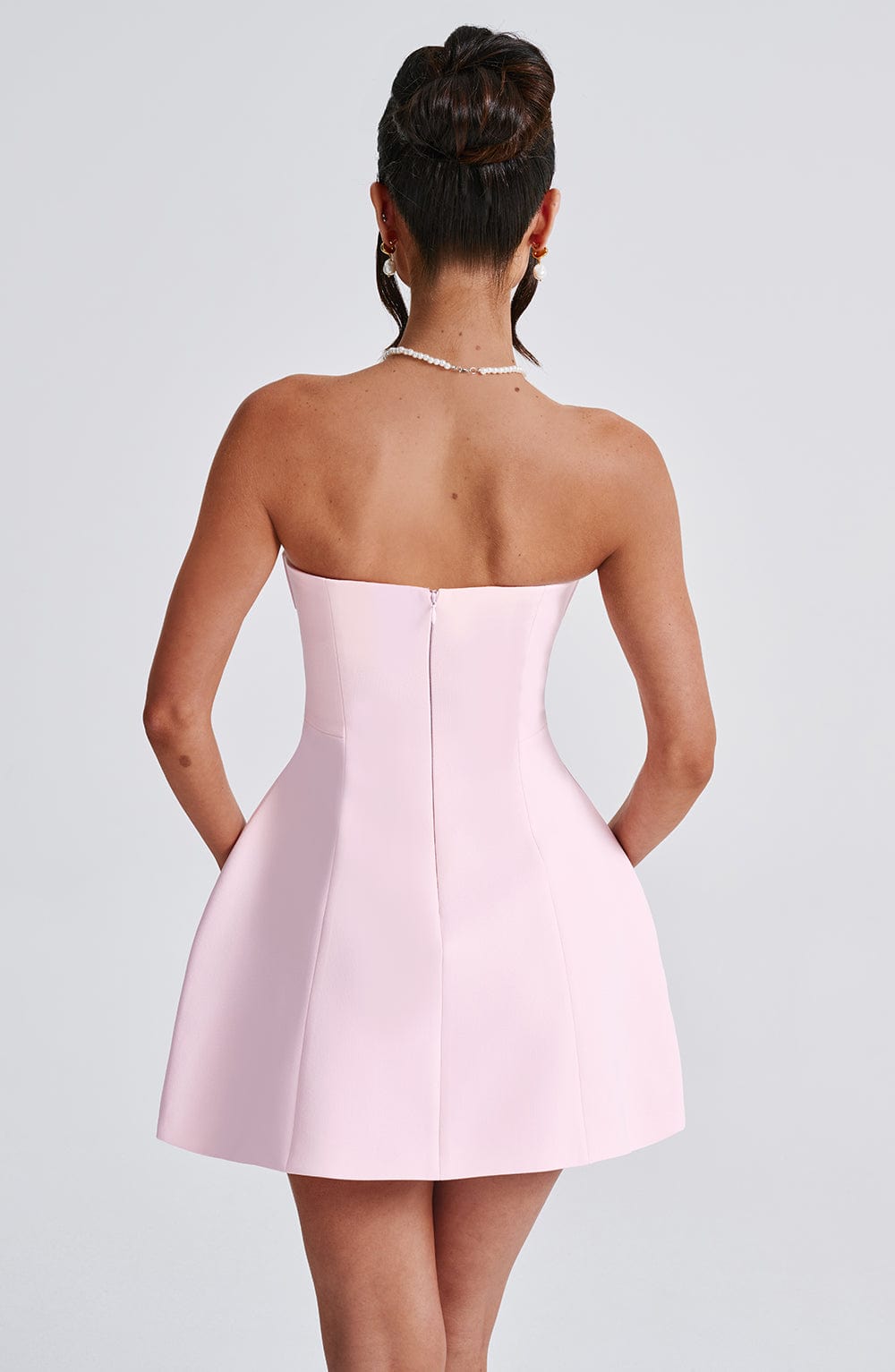 Asha Mini Dress in Blush